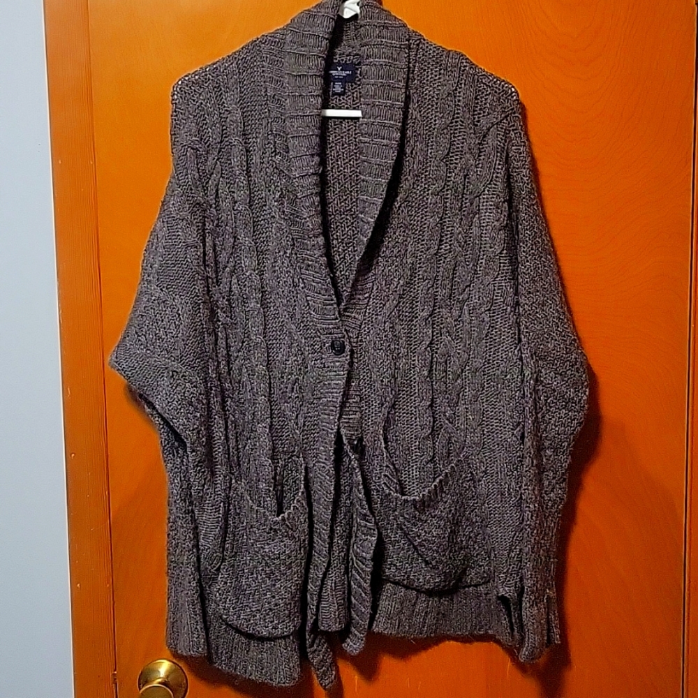 American Eagle button up sweater